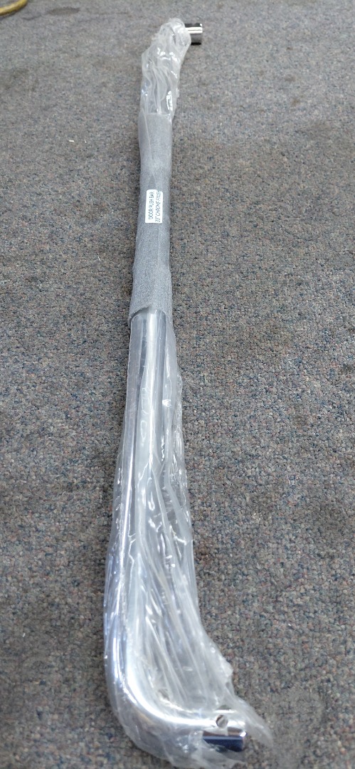 DOOR PUSH BAR 33"L X 2"H CHROME FINISH 