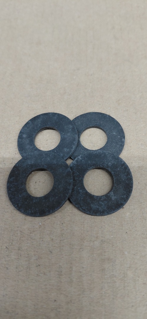 FIBER FLAT WASHERS BLACK 7/16" INSIDE- 1" OUTSIDE.