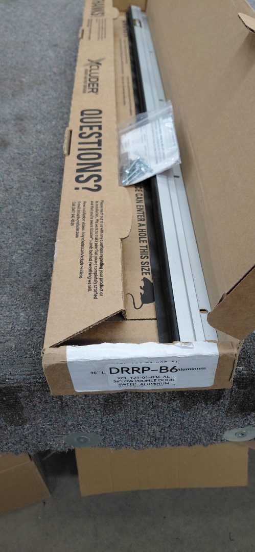 36"LOW PROFILE DOOR SWEEP-ALUMINUM