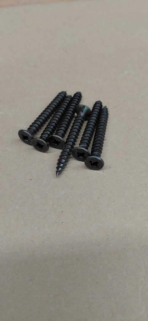 #12-2" FLAT HEAD COUNTERSUNK BLACK PHILLIPS HEAD 