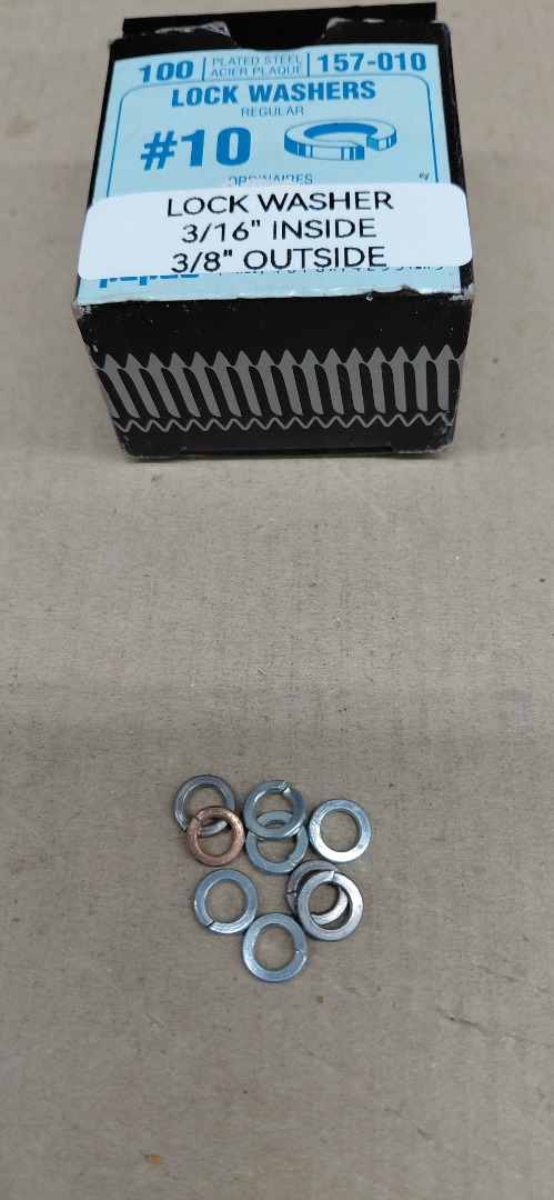 LOCK WASHER 3/16" INSIDE- 3/8" OUTSIDE.
