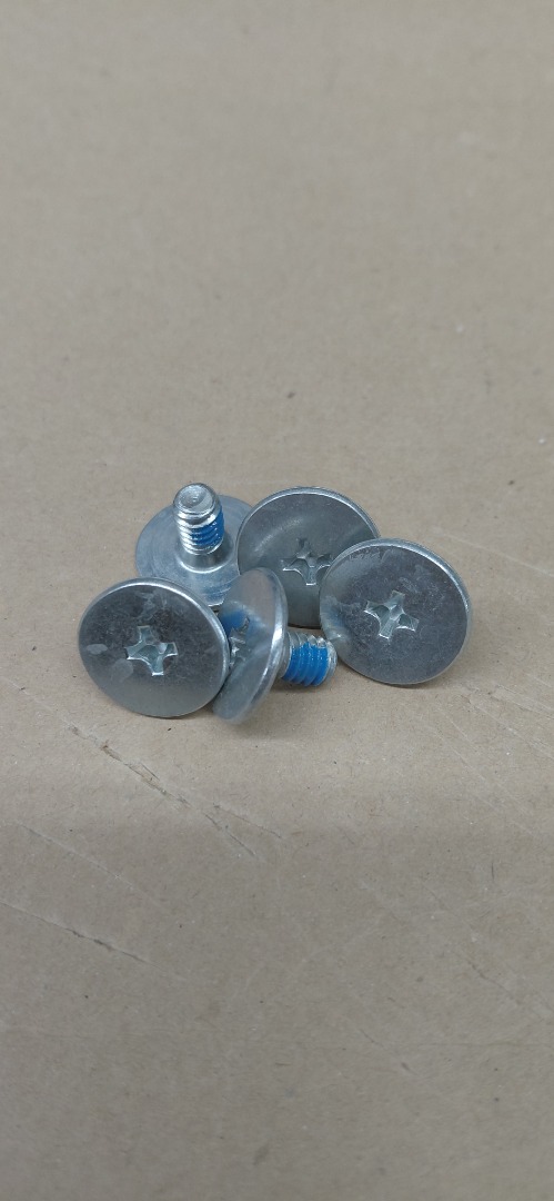 #12- 7/16" MACHINE SCREW WIDE, FLAT HEAD PHILLIPS DRIVE.