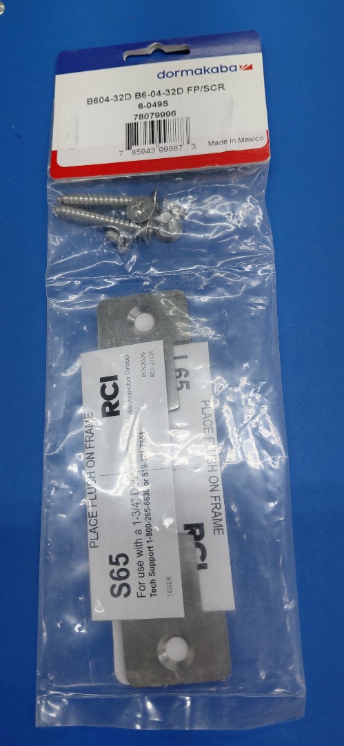FACEPLATE & SCRWS B604-32D