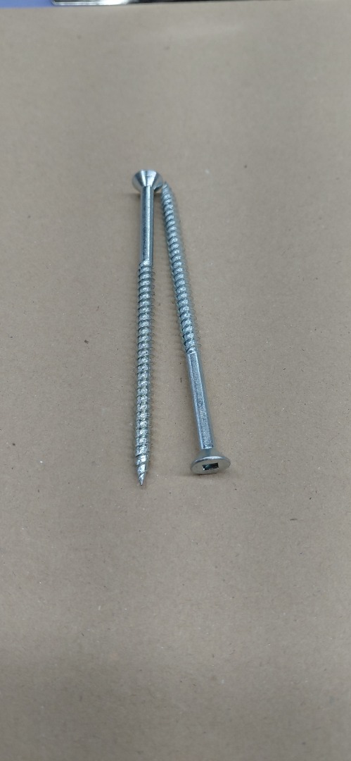 #10- 4" WOOD FLAT-HEAD ROBERTSON SCREWS 