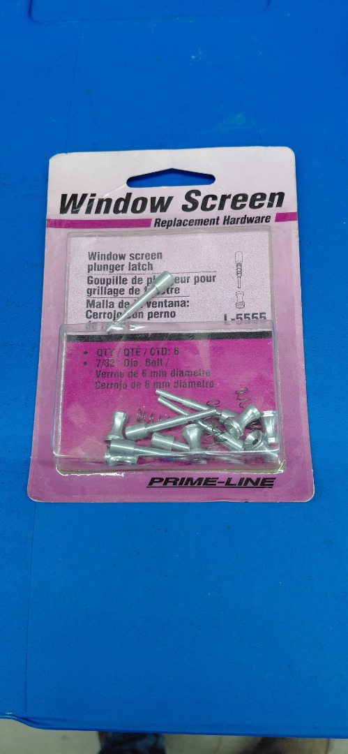 WINDOW SCREEN PLUNGER LATCH