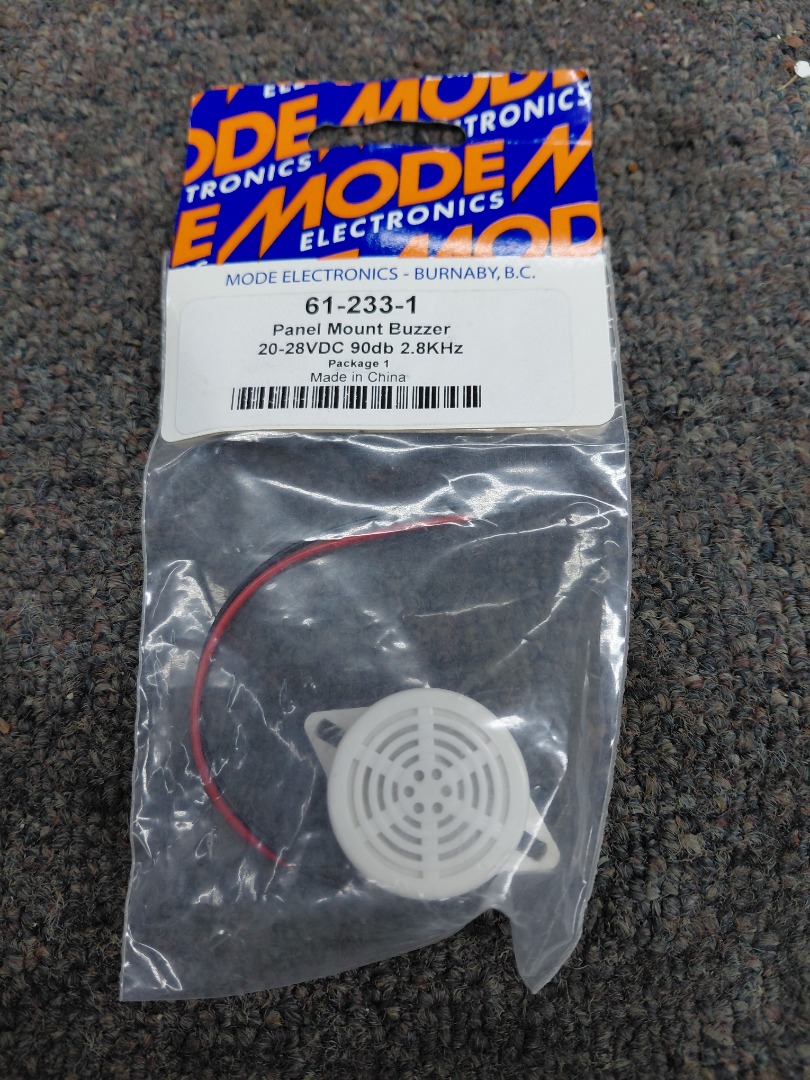 PANEL MOUNT BUZZER 20-28 VDC 