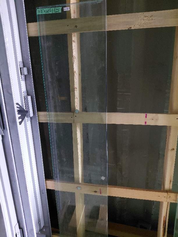 Clear Tempered Glass 60"×13 5/8"×1/2"