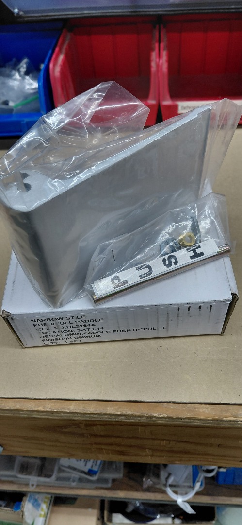 PUSH/PULL PADDLE, NARROW STILE DES:ALUMIN.PADDLE PUSH R**PULL L