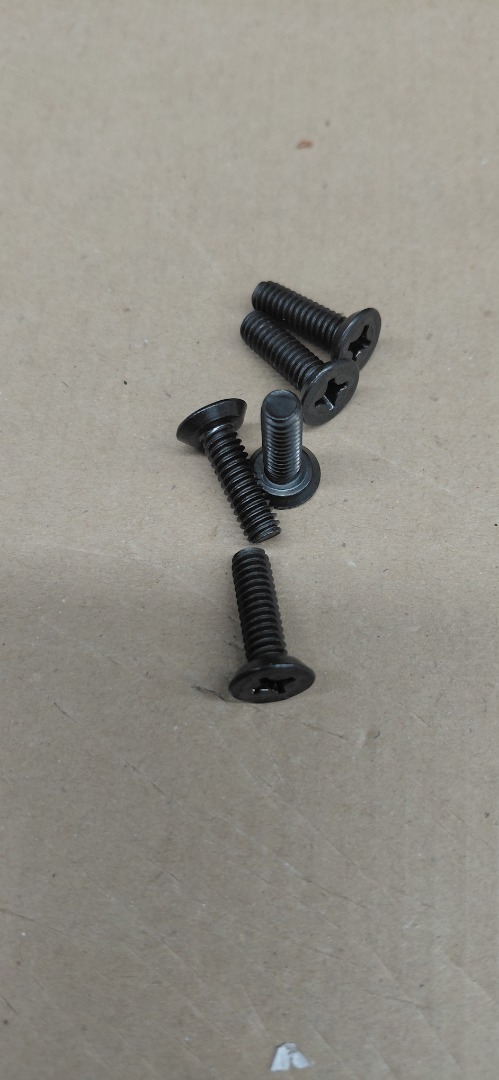 10-24- 3/4" PHILLIPS COUNTERSUNK HEAD, BLACK 