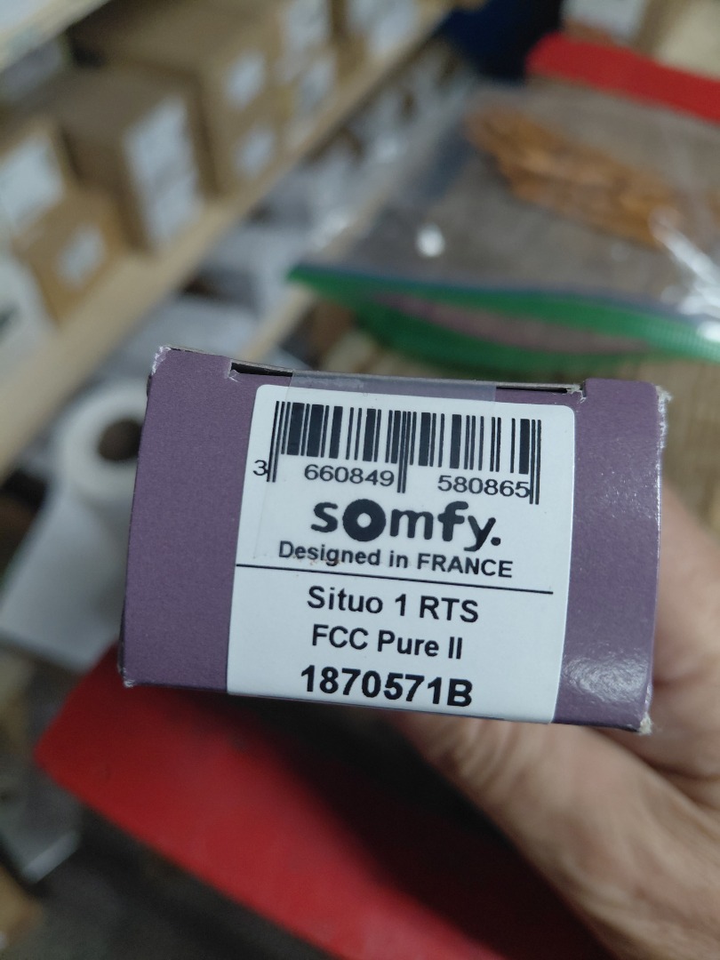 SOMFY SITUO 1 RTS FCC