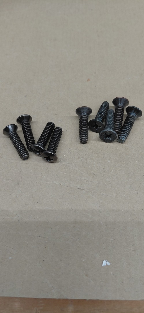 #12-1" PHILLIPS COUNTERSUNK HEAD BLACK. 