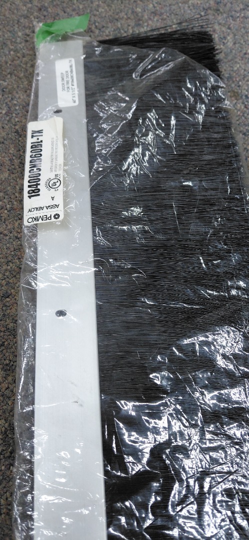 FIRE DOOR, DOOR SWEEP 60"X 5 1/2" #18400CNB60BL-TK