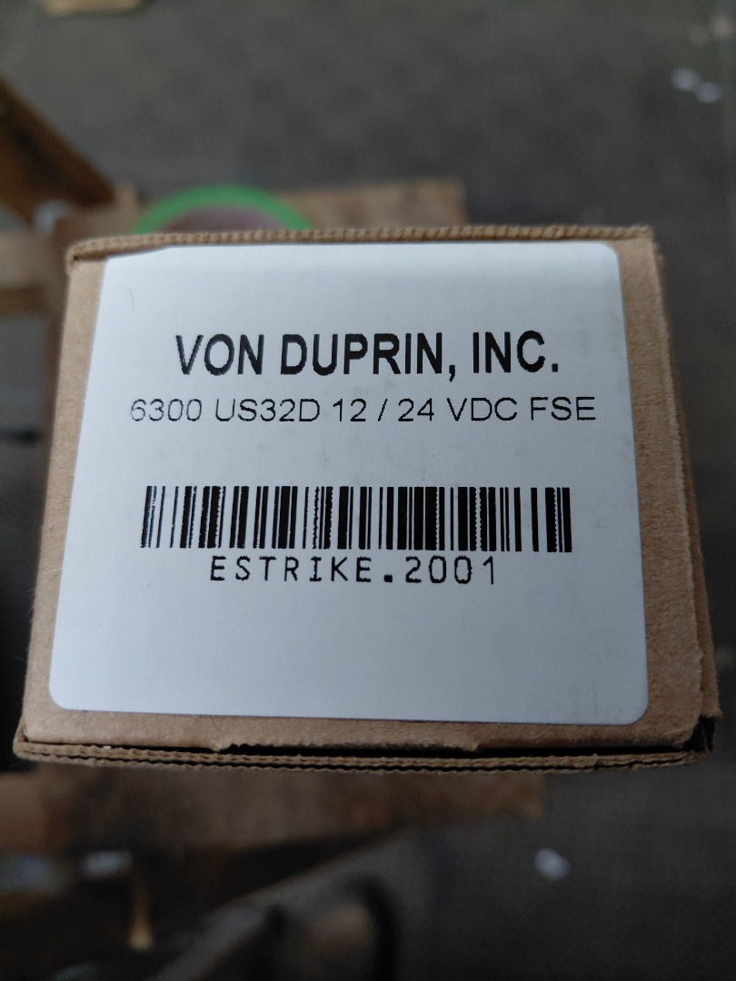 VON DUPRIN, INC 6300 ESTRIKE 2001
