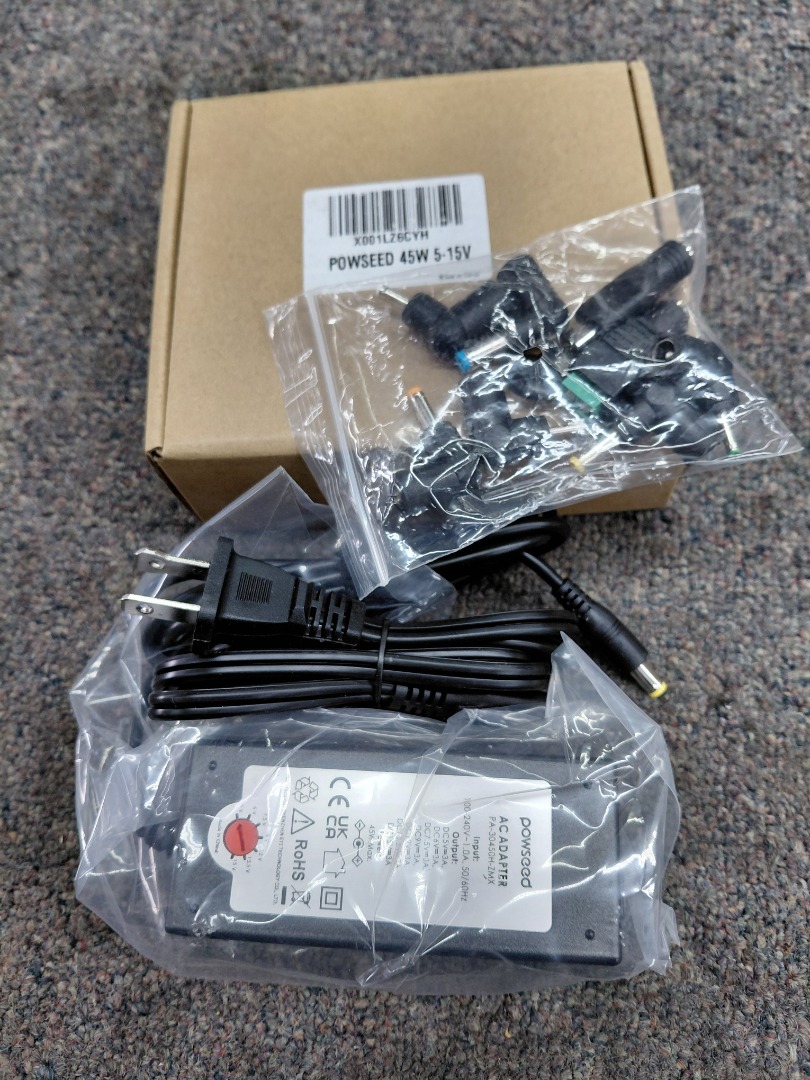 AC ADAPTER POWSEED 45W 5-15v