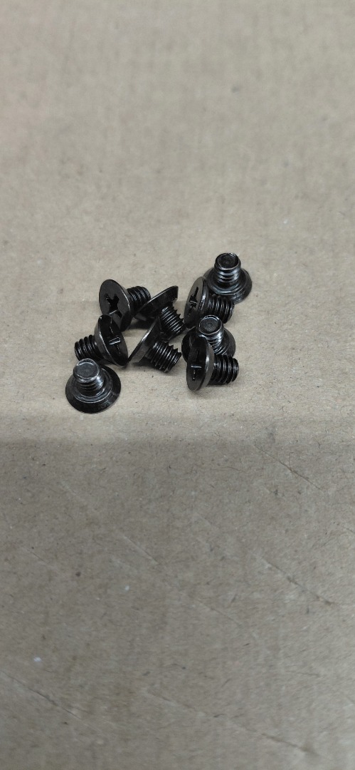 #8-24- 1/4" PHILLIPS COUNTERSUNK HEAD BLACK 