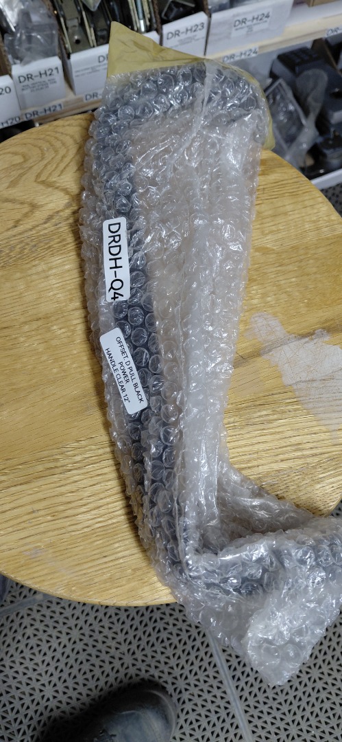 OFFSET.D PULL BLACK POWER HANDLE CLEAR 12"