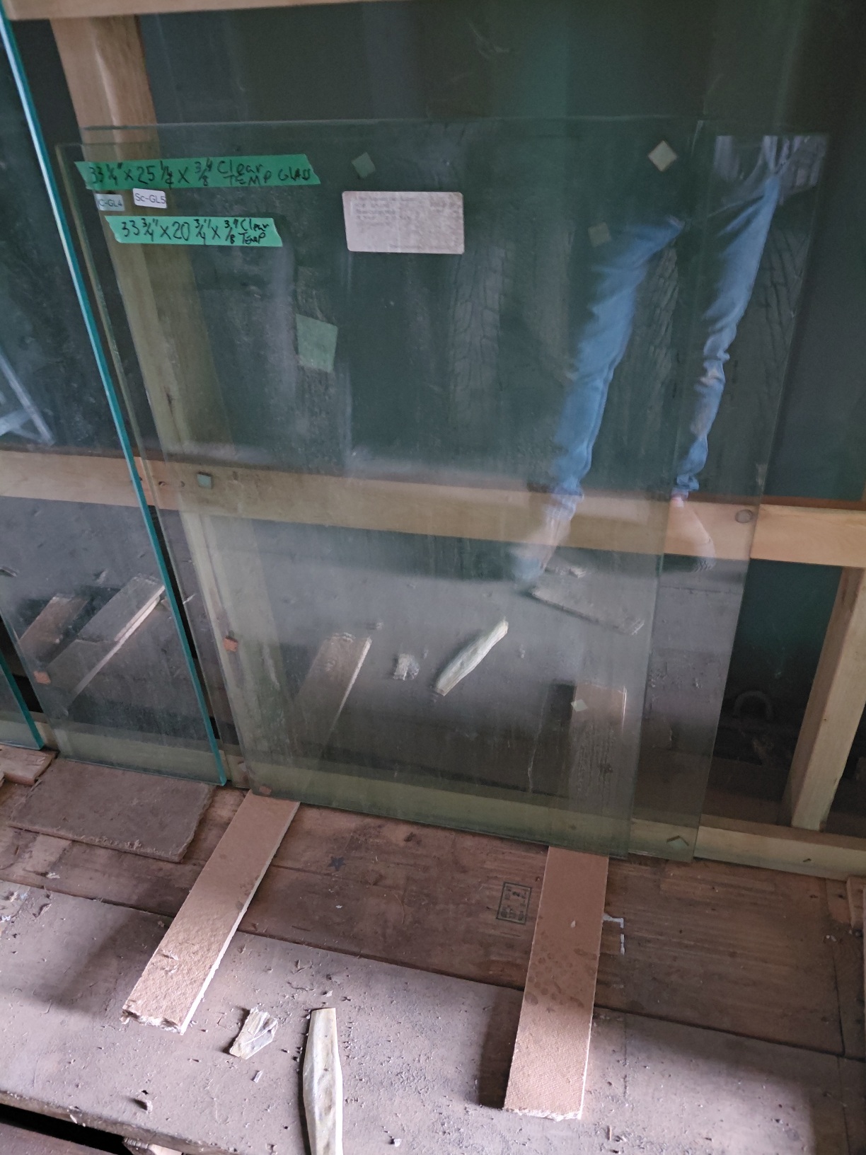 Clear Tempered Glass  33 3/4"x 20 3/4"x 3/8"