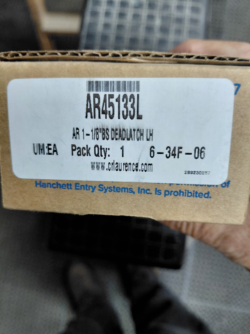 Deadlatch AR1- 1/8" BS LH AR45133L