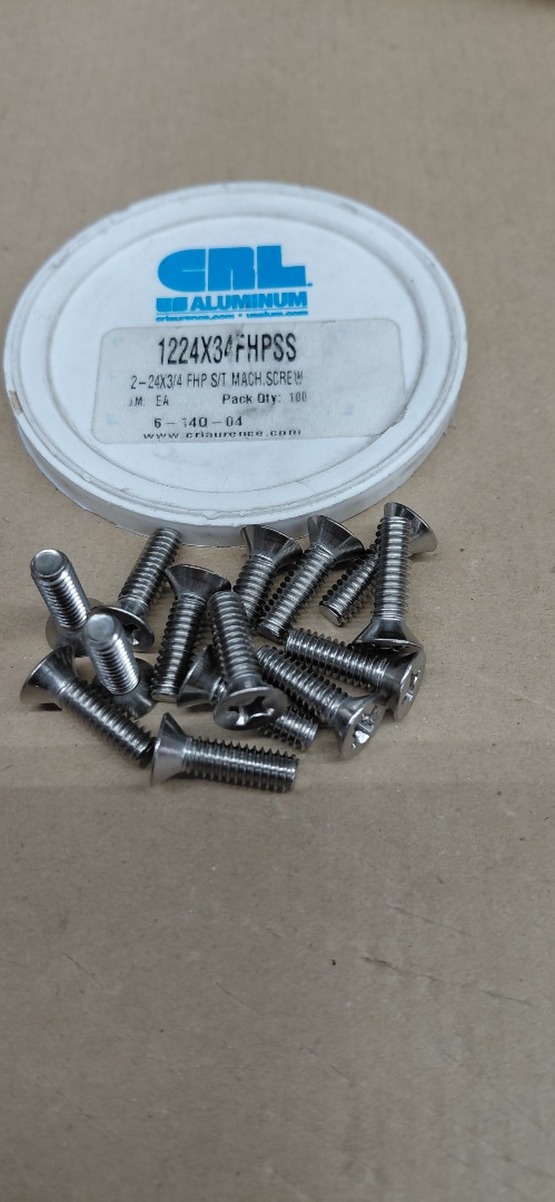 #12-24X 3/4" PHILLIPS HEAD MACHINE SCREWS