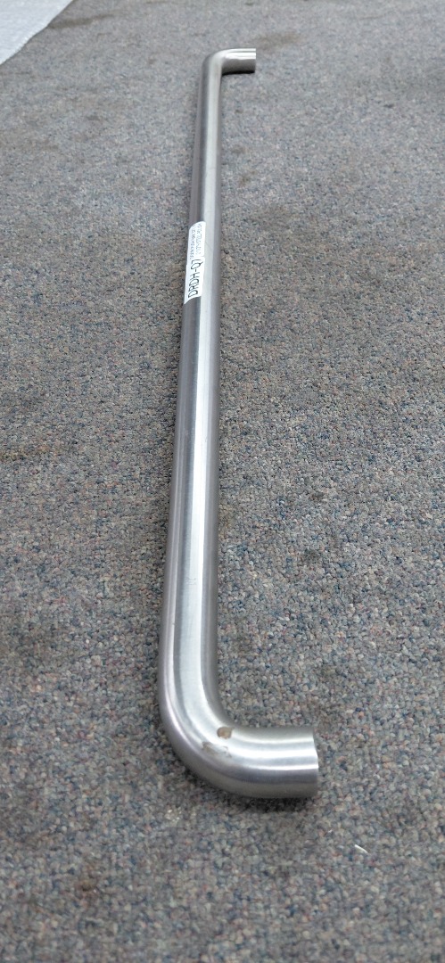 DOOR PUSH BAR 32"L X 2 1/2"H STEEL POLISH