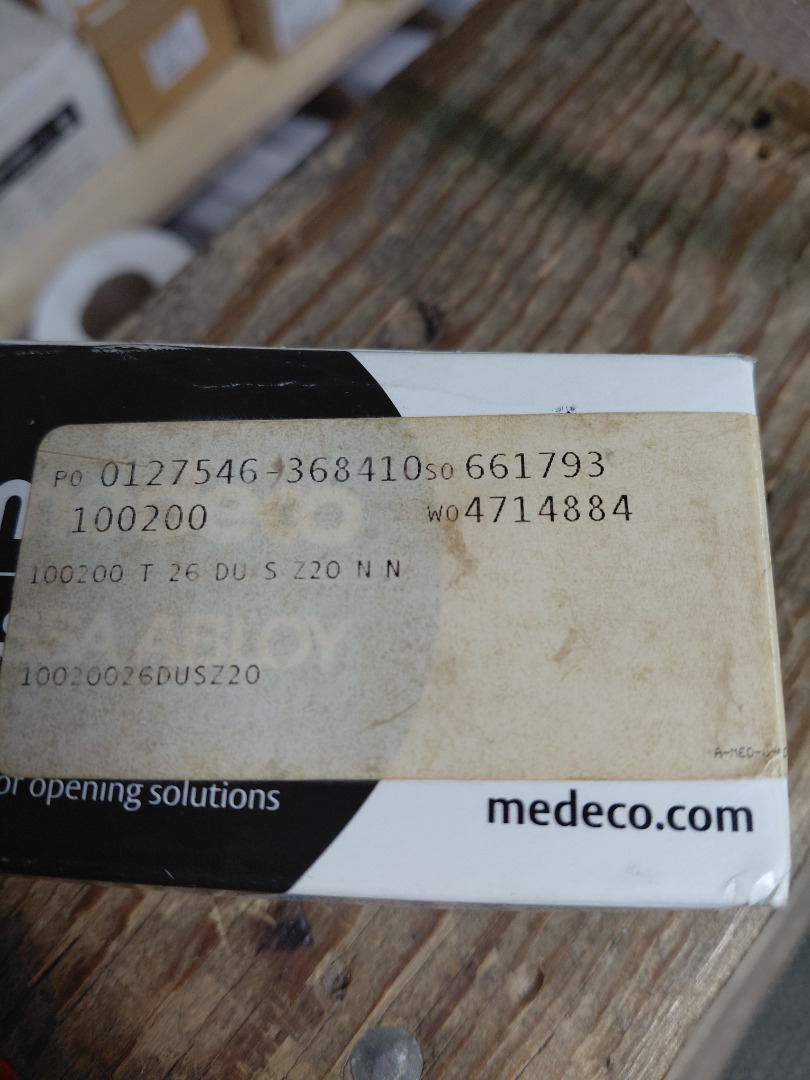 MEDECO CYLINDER W/KEY