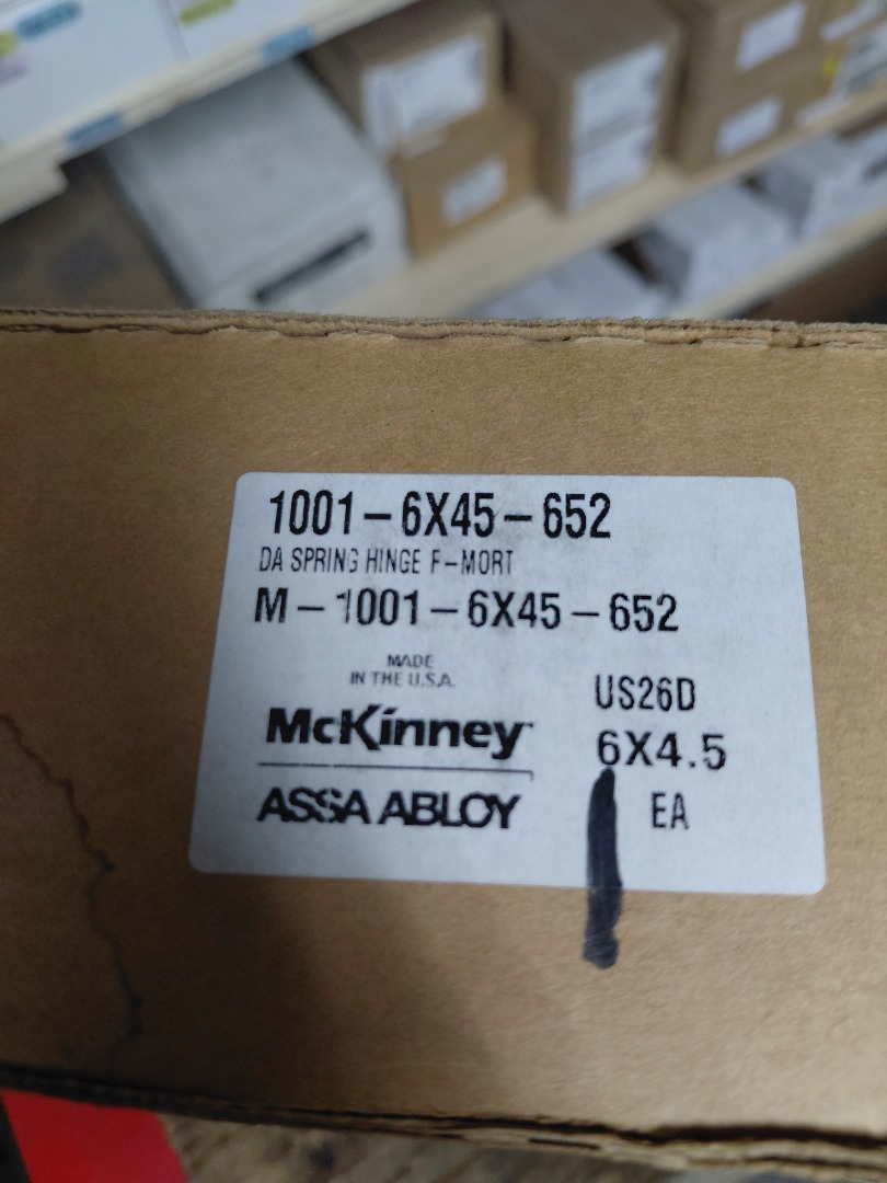 McKINNEY DA SPRING HINGE F-MORT