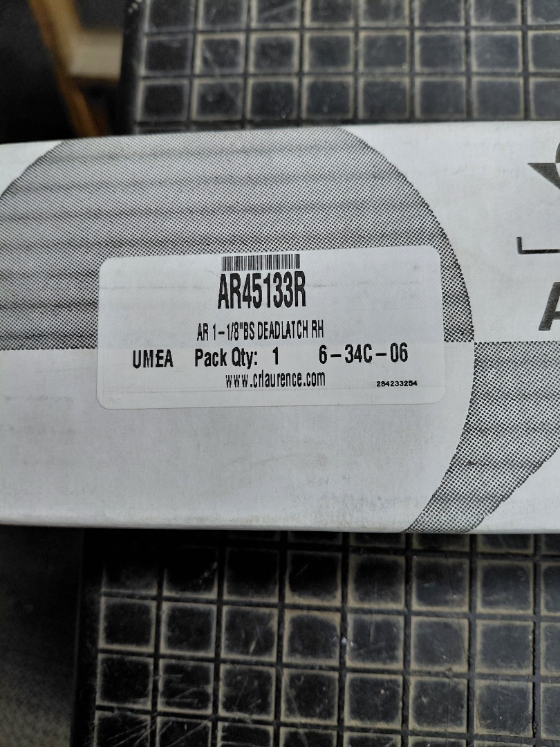 Deadlatch RH AR1-1/8"BS AR45133R