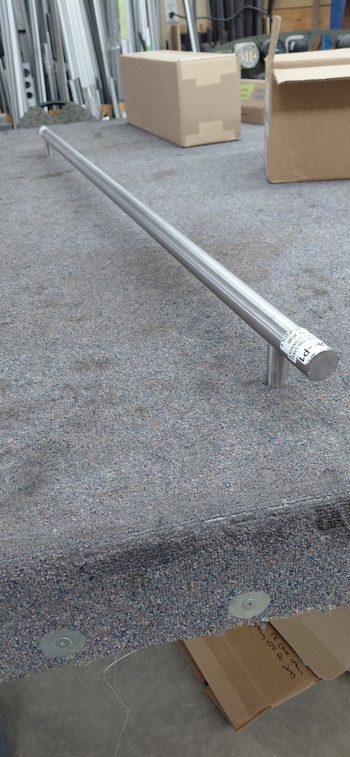 60" DOOR PULL HANDLE POLISH ALUMINUM 