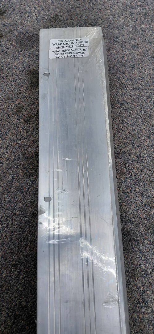 CRL ALUMINUM WRAP AROUND WOOR SHOE WITH VINYL