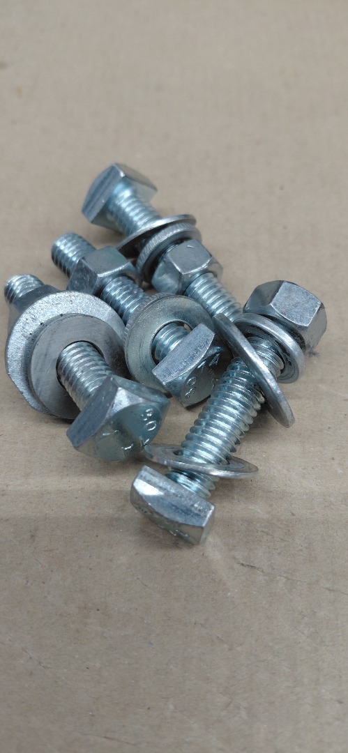 #16-1 3/4" SQUARE HEAD BOLT WITH NUTS & WASHERS(307A CB)