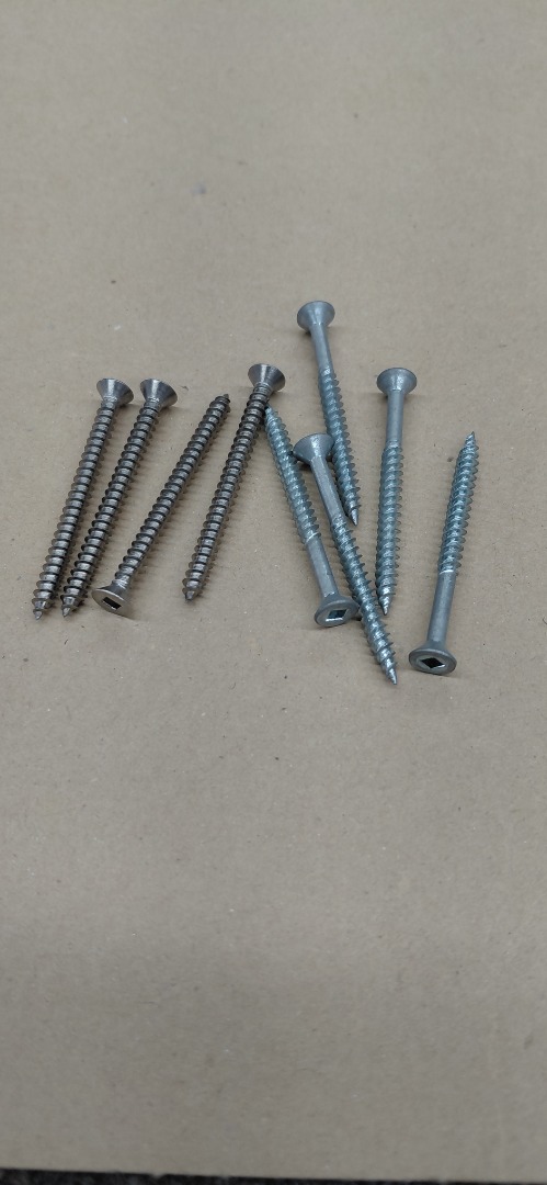 #8-2" WOOD FLAT-HEAD ROBERTSON SCREWS 