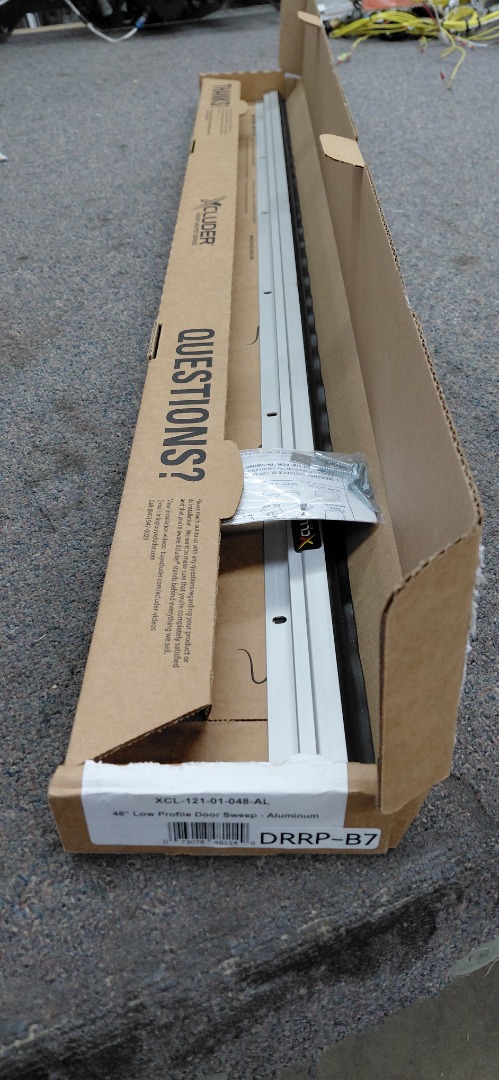 48" LOW PROFILE DOOR SWEEP -ALUMINUM 