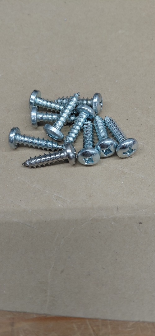 #12- 1" ROUND HEAD TAPPING SCREWS