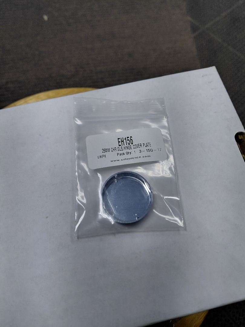 HINGE COVER PLATE CHR.GLS