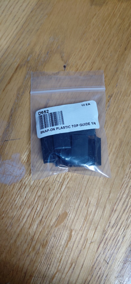 CRL BLACK PLASTIC TOP GUIDE D652