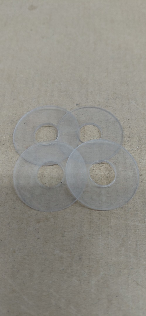 RUBBER WASHERS 7/16"INSIDE- 1 1/4"OUTSIDE.