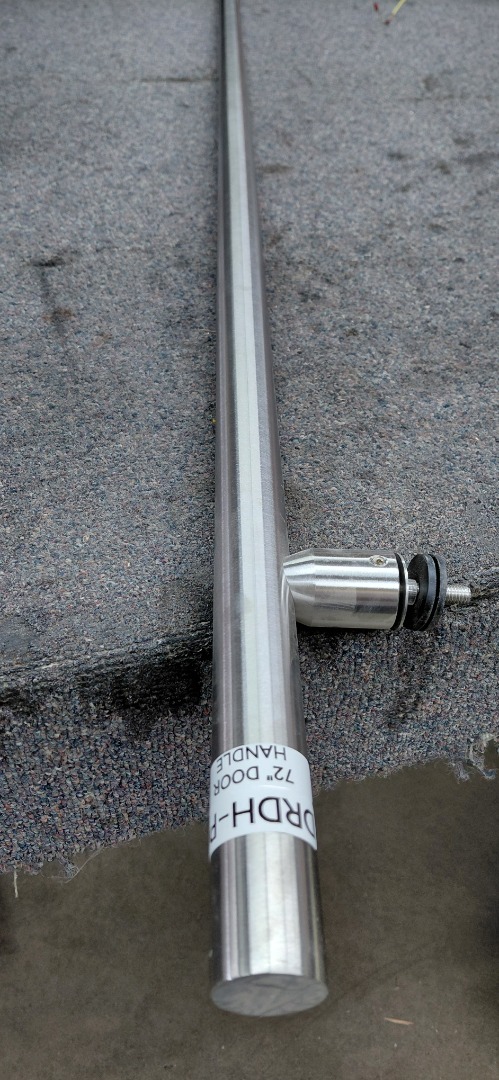 72" DOOR HANDLE POLISH ALUMINUM 