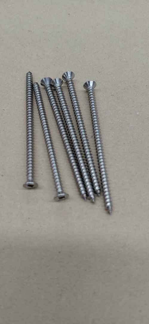 #8-4" WOOD FLAT-HEAD ROBERTSON SCREWS 