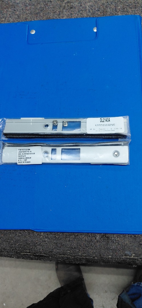 ALUM.RADIUS W/S FACEPLATE DL2143A