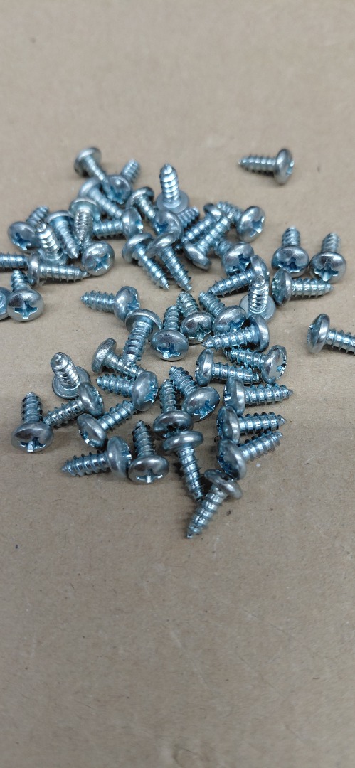 #6-3/8" PHILLIPS PAN HEAD ZINC PLATED WOOD SCREWS 