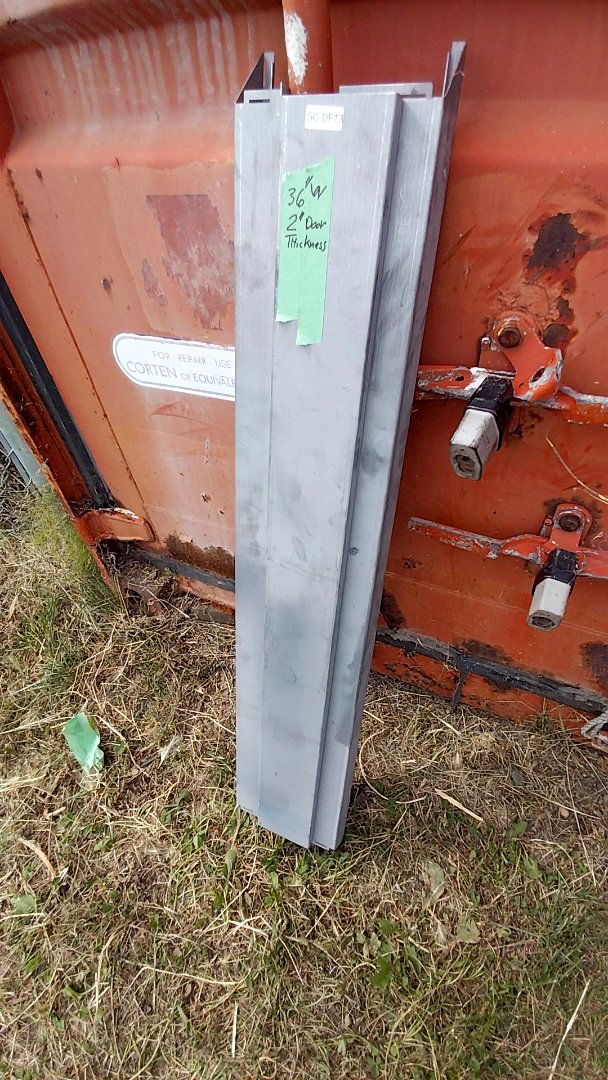 Metal door Frame top piece - 36"W x 2"