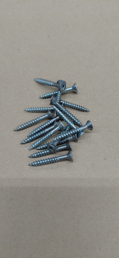 #6-1 1/4" WOOD FLAT-HEAD ROBERTSON SCREWS 