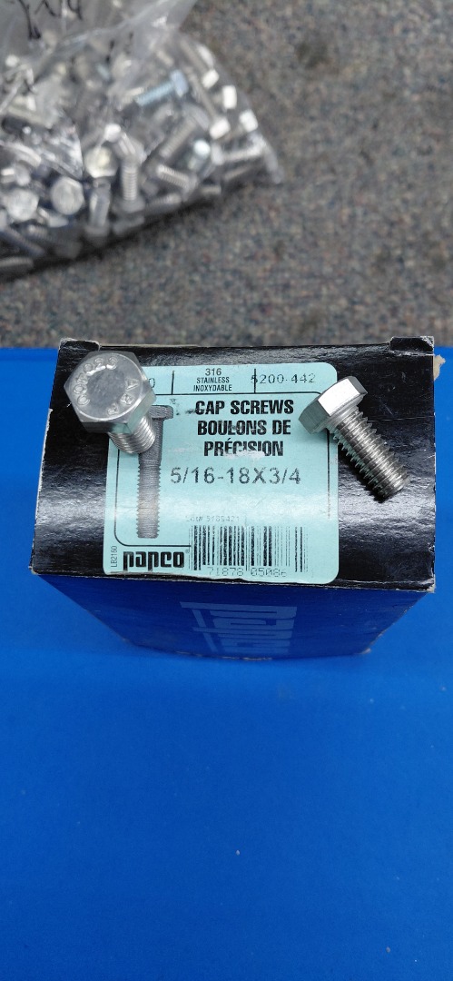 5/16"-18X3/4" CAP SCREWS 
