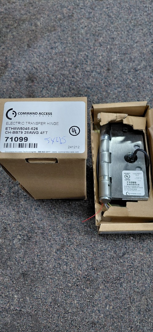 ELECTRIC TRANSFER HINGE 71099 COMMAND ACCESS 
