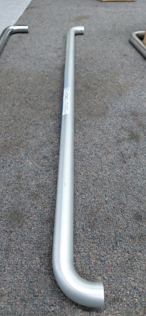 DOOR PUSH BAR 33"L X 2"H ALUMINUM FINISH 