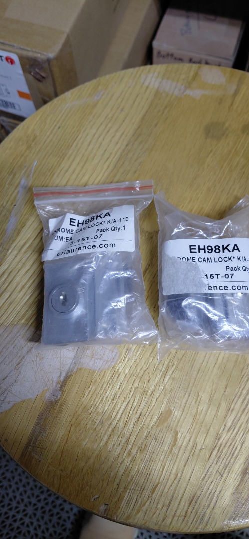 CHROME CAM LOCK * K/A-110 EH98KA 3-15T-077