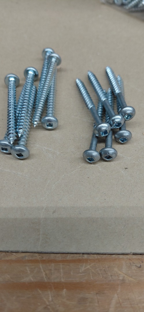 #10-2" ROUND PAN HEAD TAPPING ZINC PLATED SCREWS 