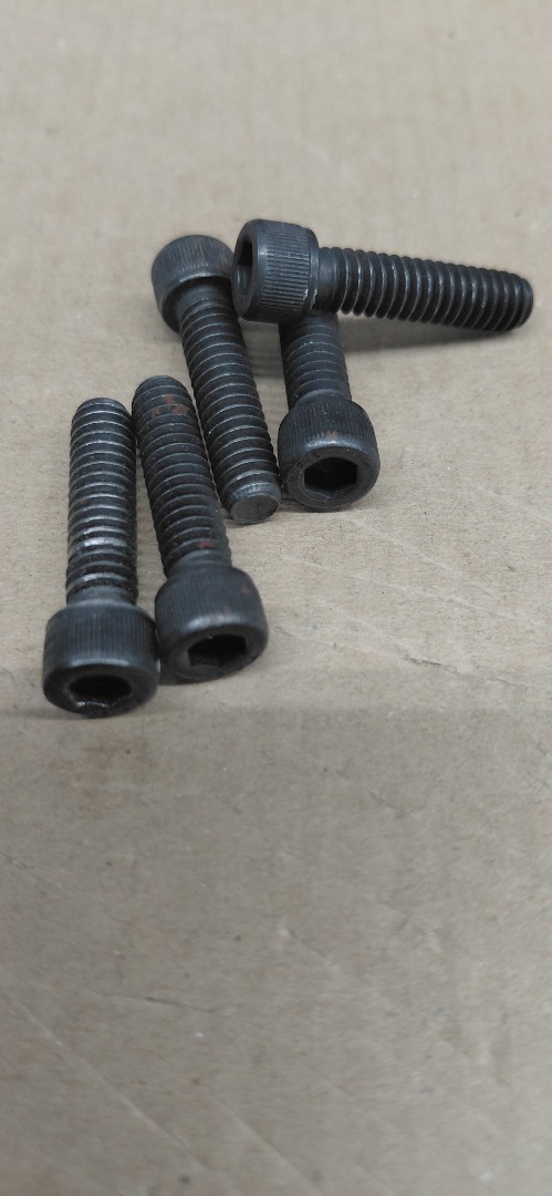 #12-1 1/4" HOLLOW HEX HEXAGON ALLEN SOCKET HEAD CAP SCREW HOLE BOLD (BLACK)