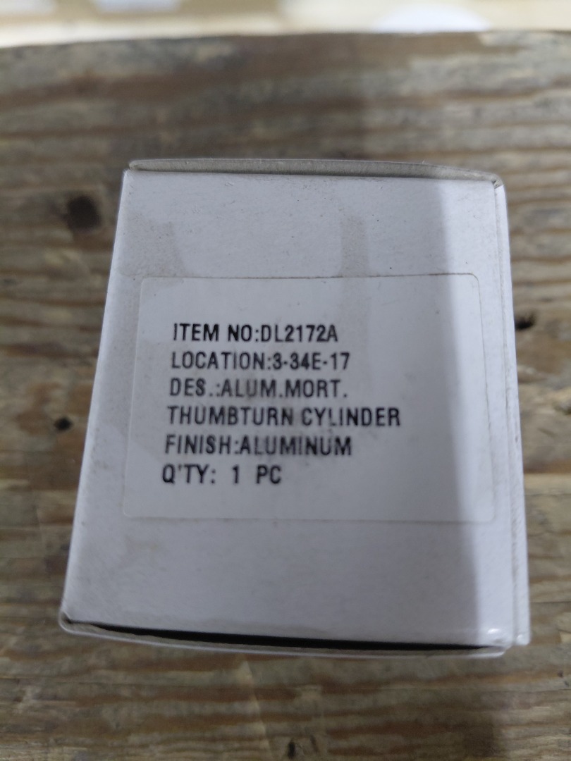 DES,: ALUM.MORT THUMBTURN CYLINDER 