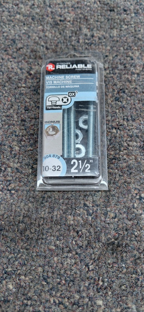 #10-32-2 1/2" PHILLIPS QX3 MACHINE SCREW 